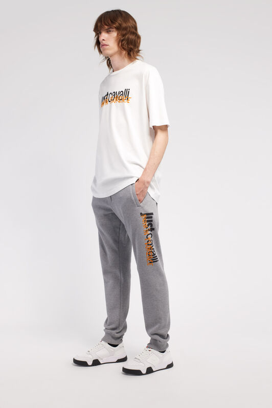 JC Just Cavalli Logo Joggers Gray RRT887-RR115