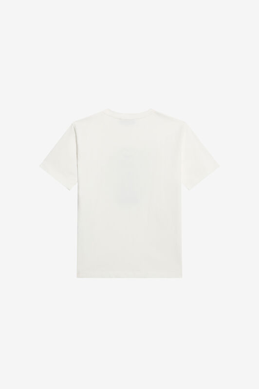 JU White Cotton T-Shirt MILKY WHITE TJT60I-JD001