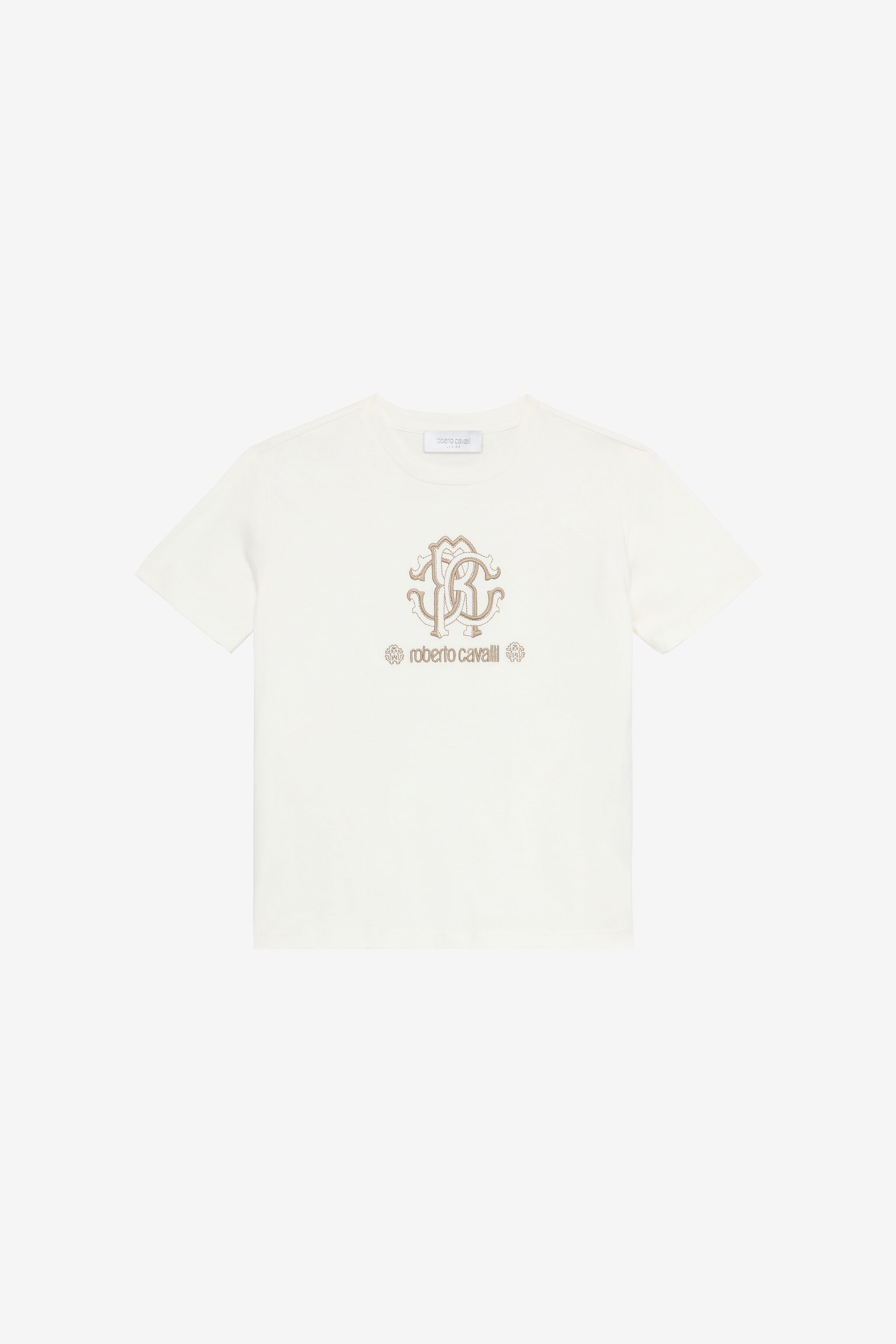JU T-Shirt With RC Monogram And Logo White UJT60M-JD001