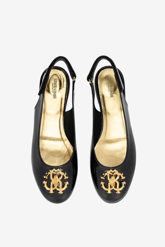 RC Slingback Nere con Monogramma RC BLACK QOS01C-PZO19