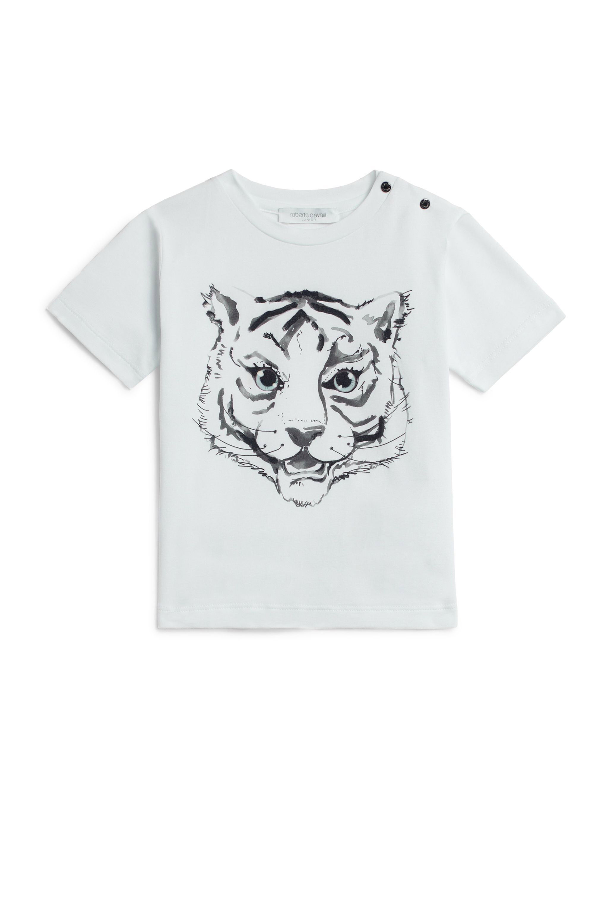 JU T-shirt à imprimé Baby Tiger WHITE IJT677-JV025