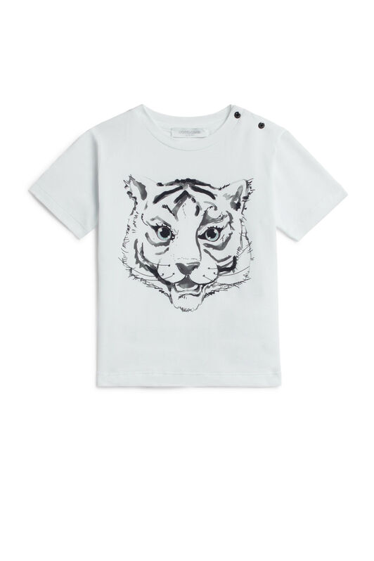 JU T-shirt à imprimé Baby Tiger JU T-shirt à imprimé Baby Tiger WHITE IJT677-JV025