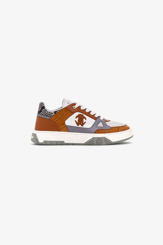 RC RC Logo Sneakers White/Brown TRS044-PZ13A