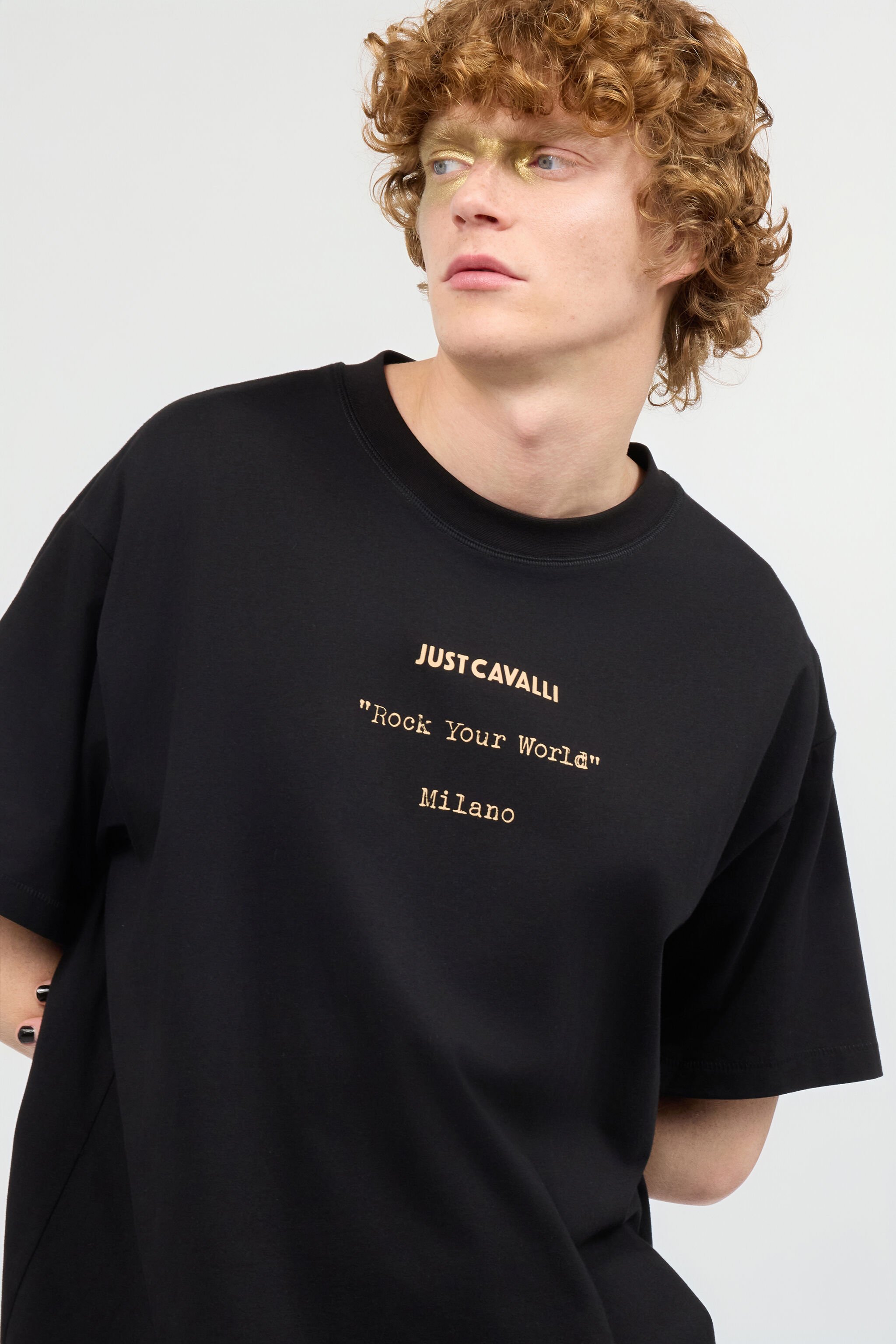 JC T-Shirt Mit Personalisiertem Print Schwarz UFT036-UF056