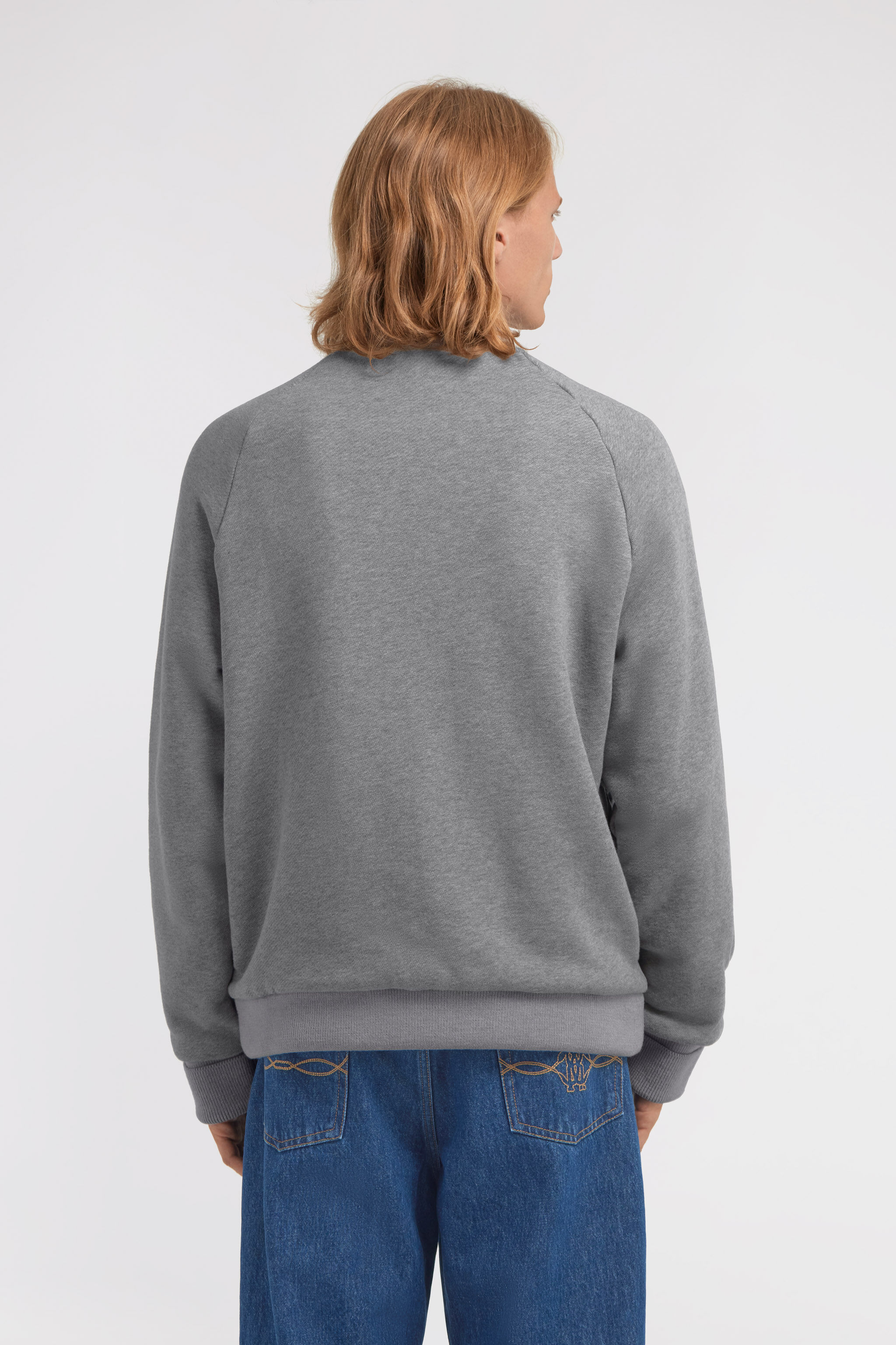 RC Zebra print sweatshirt with buttons Grau TRT66D-CF050