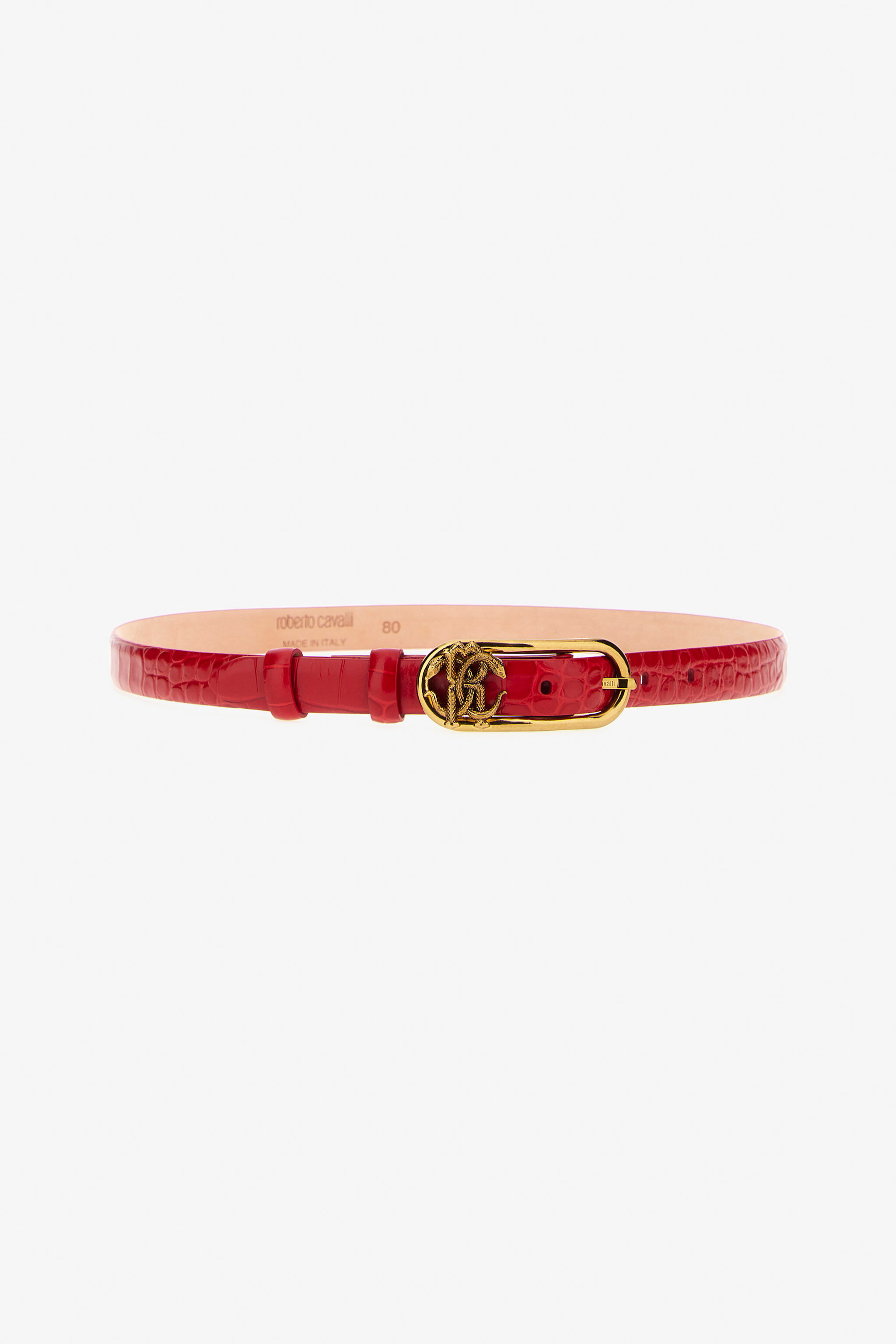 RC Leather belt with Monogram Mirror Snake Rot SKC005-PZ975