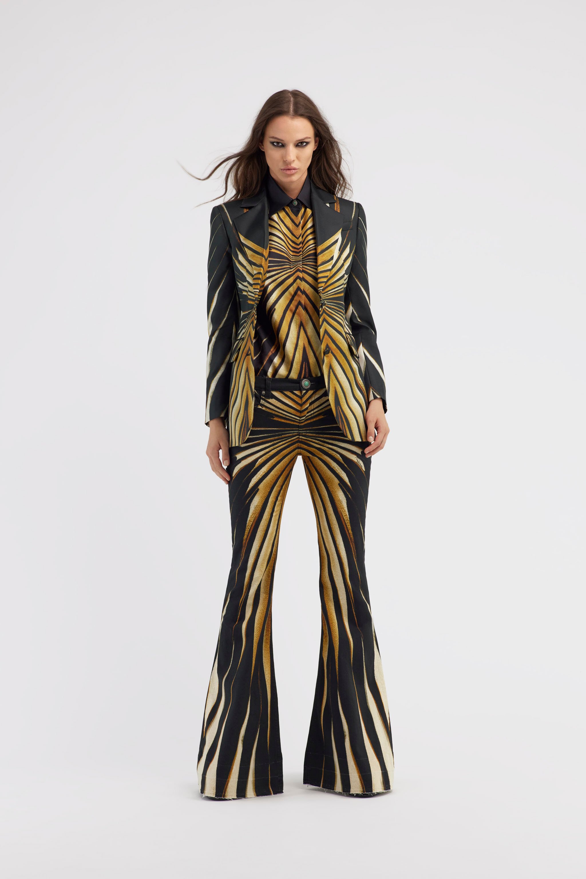 RC Camicia in seta stampa Ray of Gold Oro RWT704-4QI12