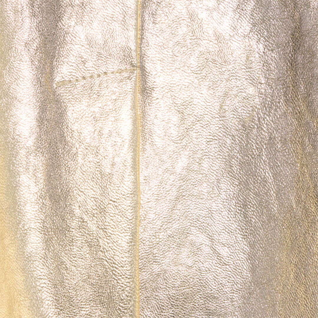 JU Gold Metallic Skirt with RC Monogram GOLD VJT30A-TVP28