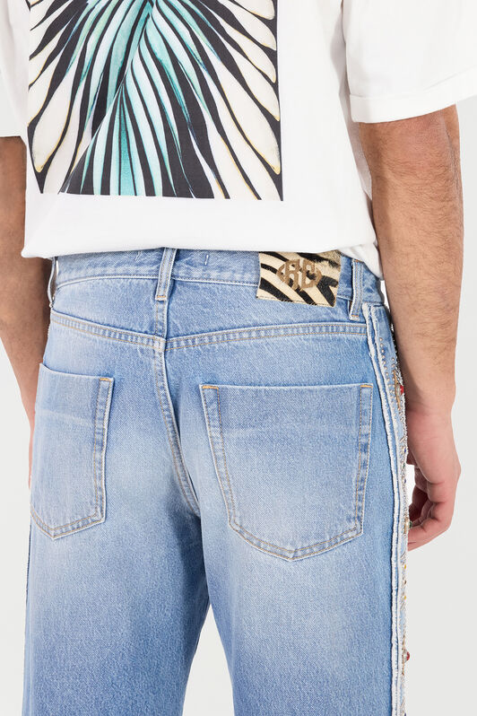 RC Jeans with Stud and Stone Motif Bleu clair VRJ208-VT001