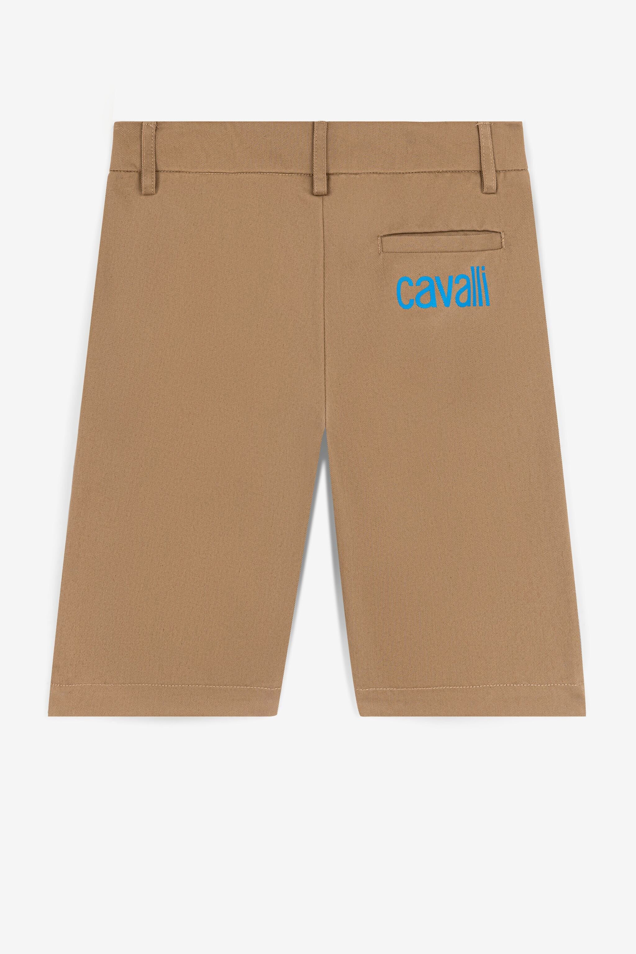 JU Logo-Print Shorts Light brown QJT234-CE035