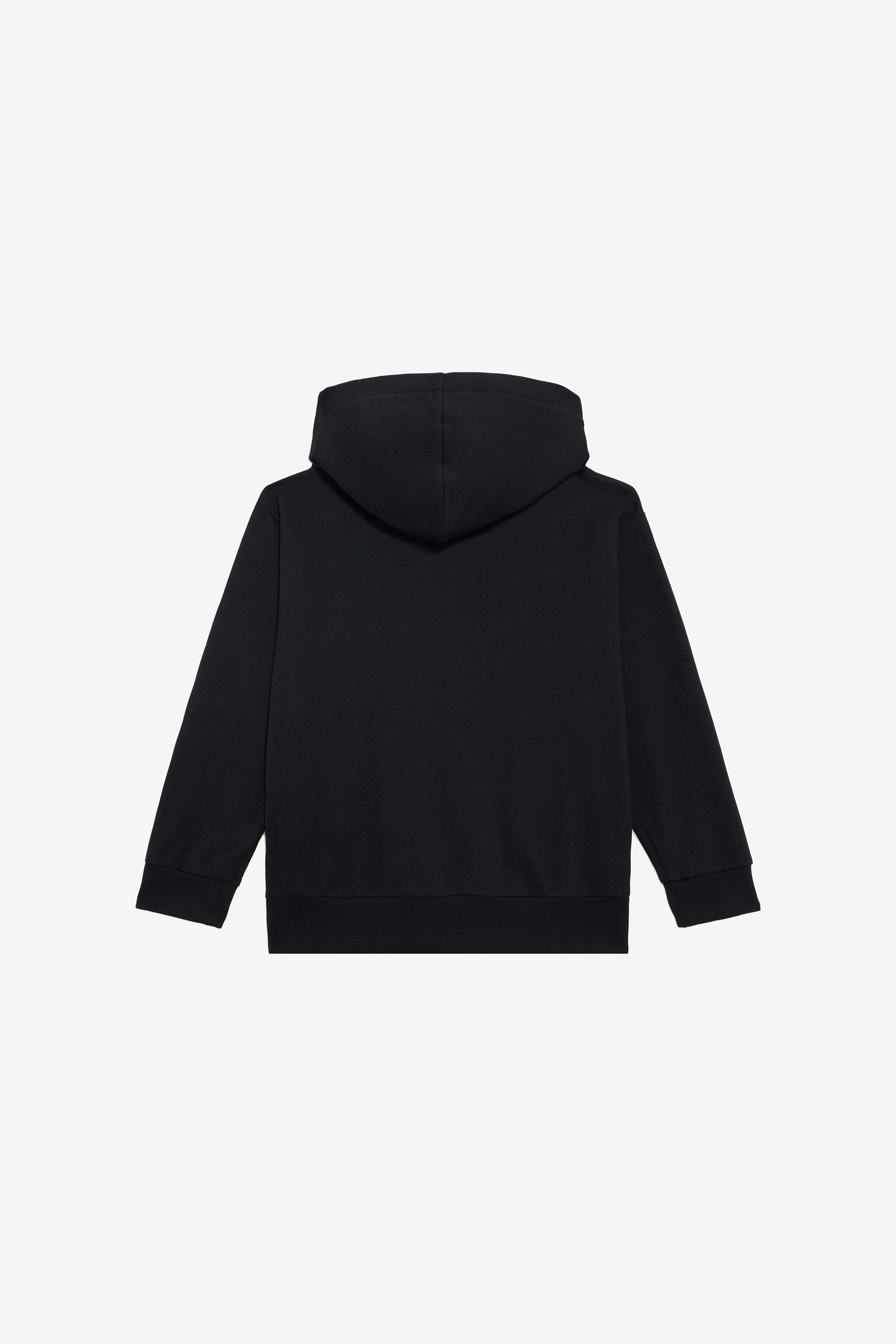 JU Black Sweatshirt with Logo Print BLACK VJT68D-CF050