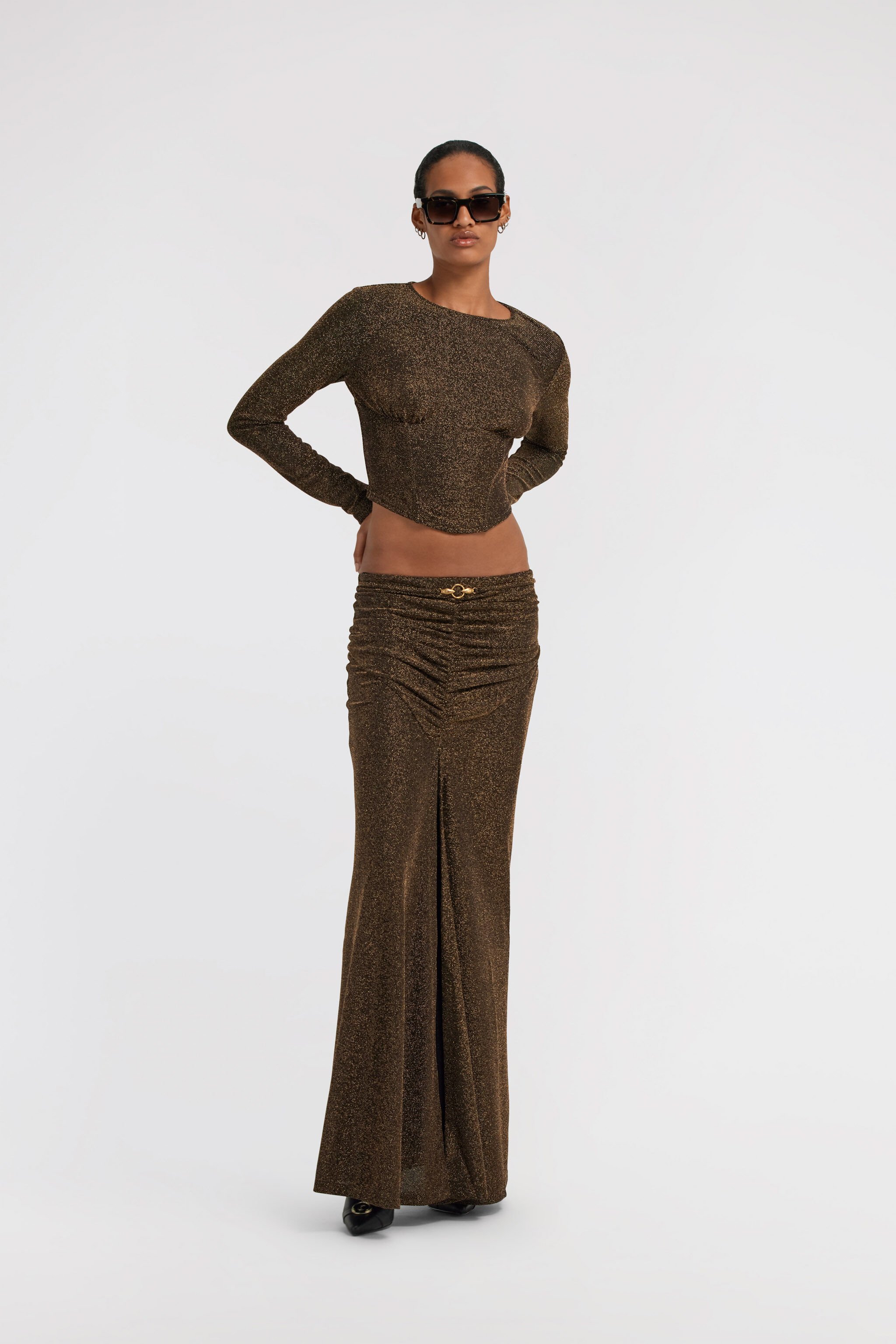 JC Just Cavalli Skirt Schwarz TFT090-TF136
