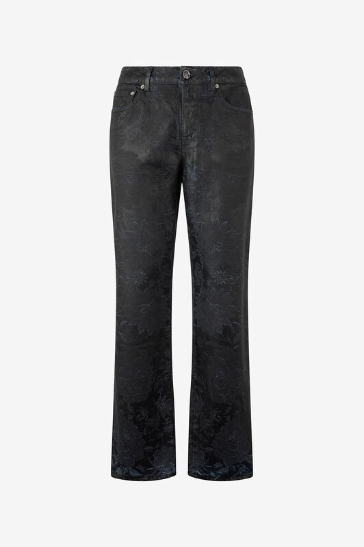 RC Jeans Con Motivo Floreale E Scoloriture RC Jeans Con Motivo Floreale E Scoloriture Nero VNJ201-VT035