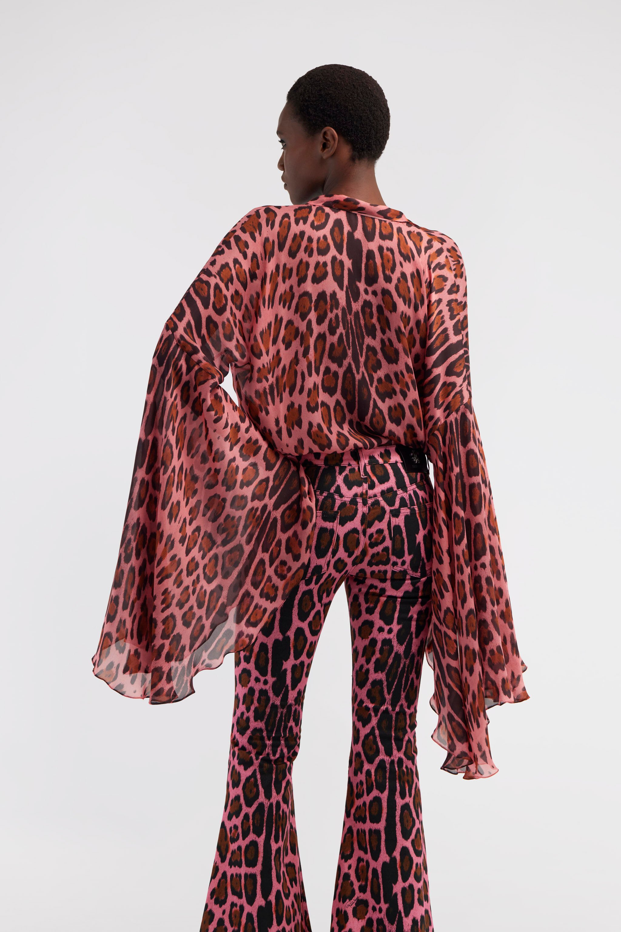 RC Leopard print shirt Fuchsia RWT701-CTI13