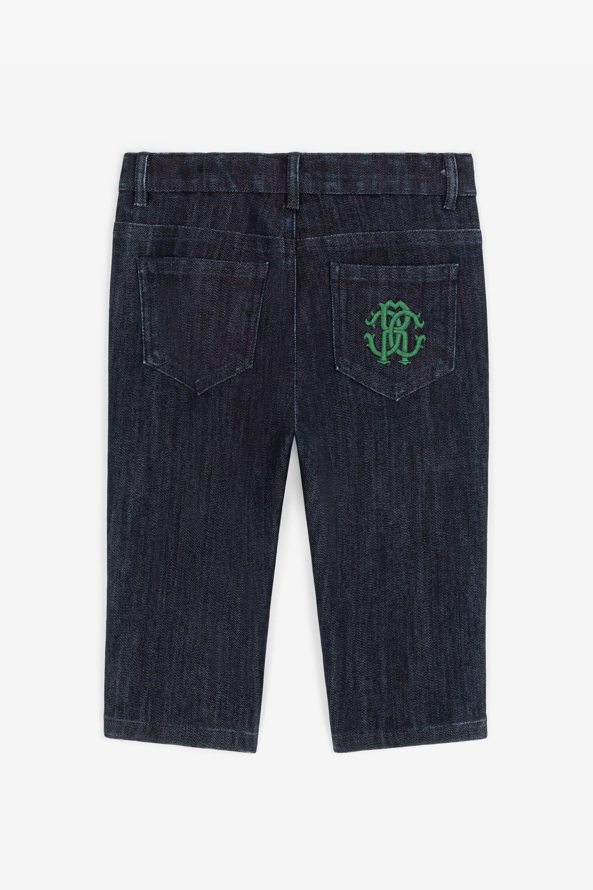JU RC Monogram Jeans Dark blue RJJ203-DS015