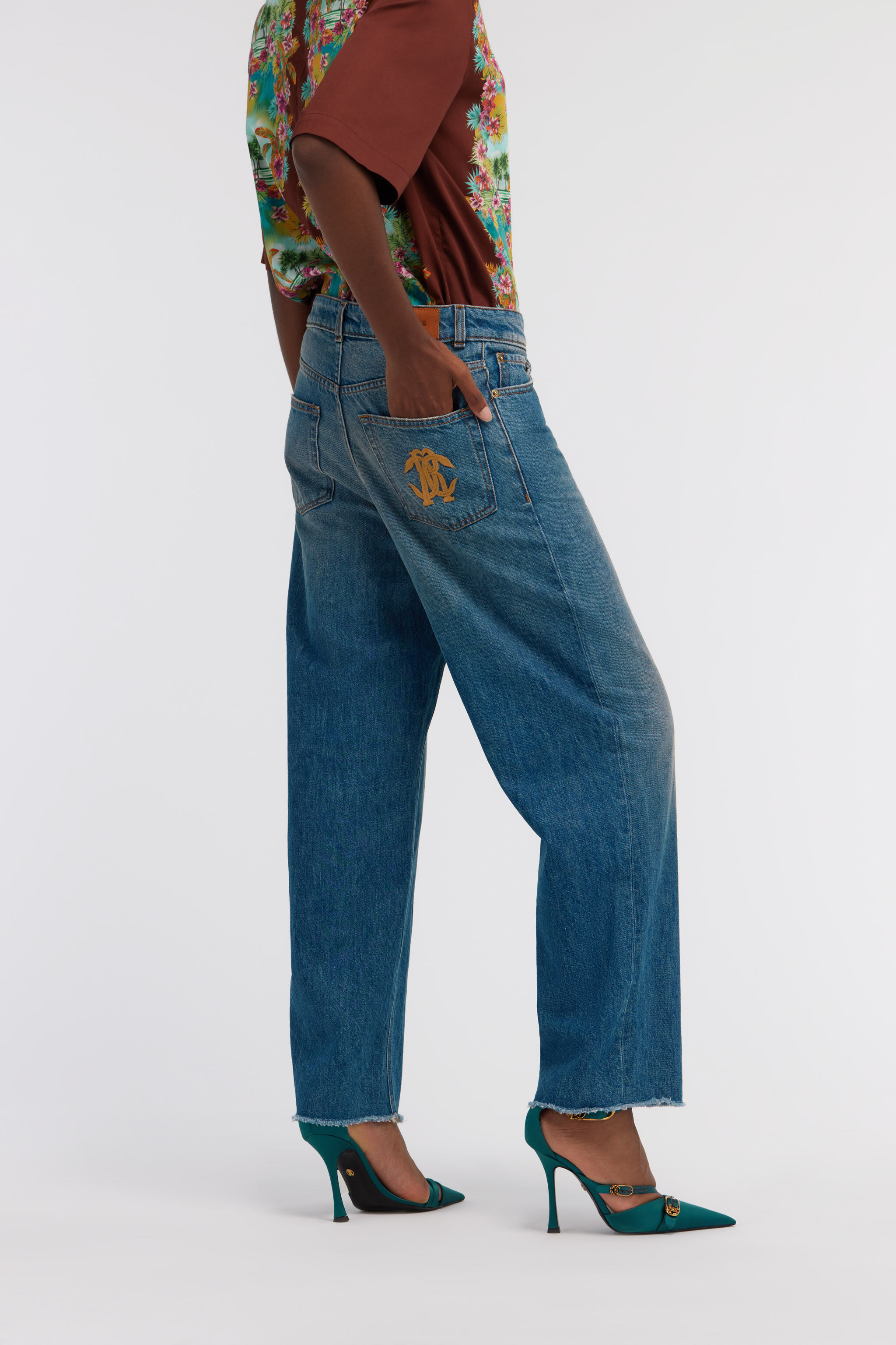 RC Wide leg jeans Dark blue SKJ206-VT001