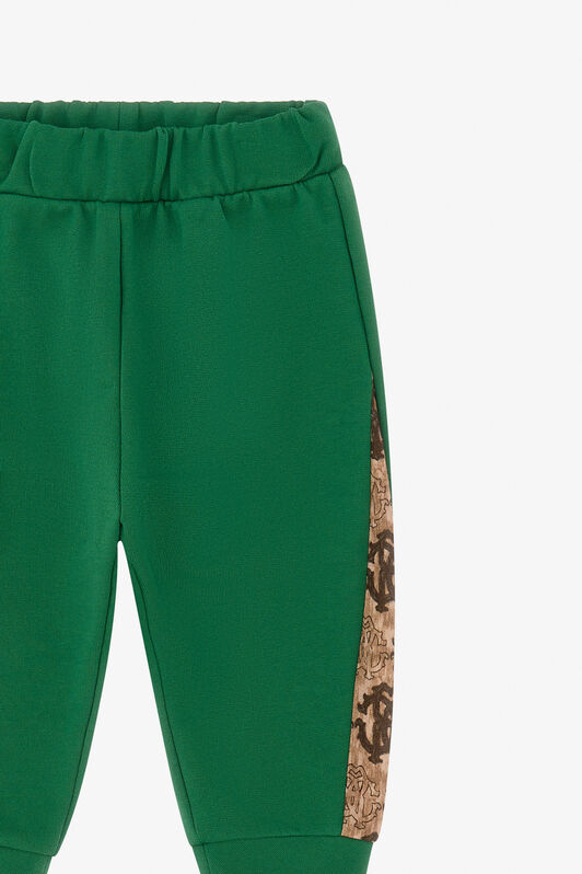 JU Jogginghose Mit Logoeinsätzen Grün TJT232-CF050