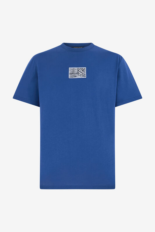 RC T-shirt con stampa animalier NAVY OOT60K-JD060