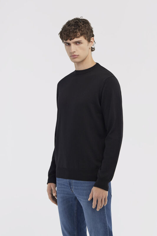 RC Maglione girocollo RC Nero NOM01B-MQ030
