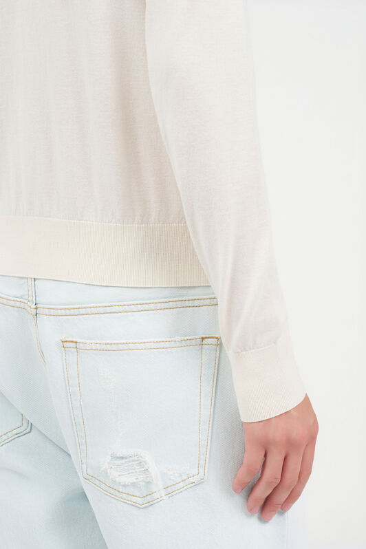 RC Wool Blend Cardigan Ivory UWM901-WH003