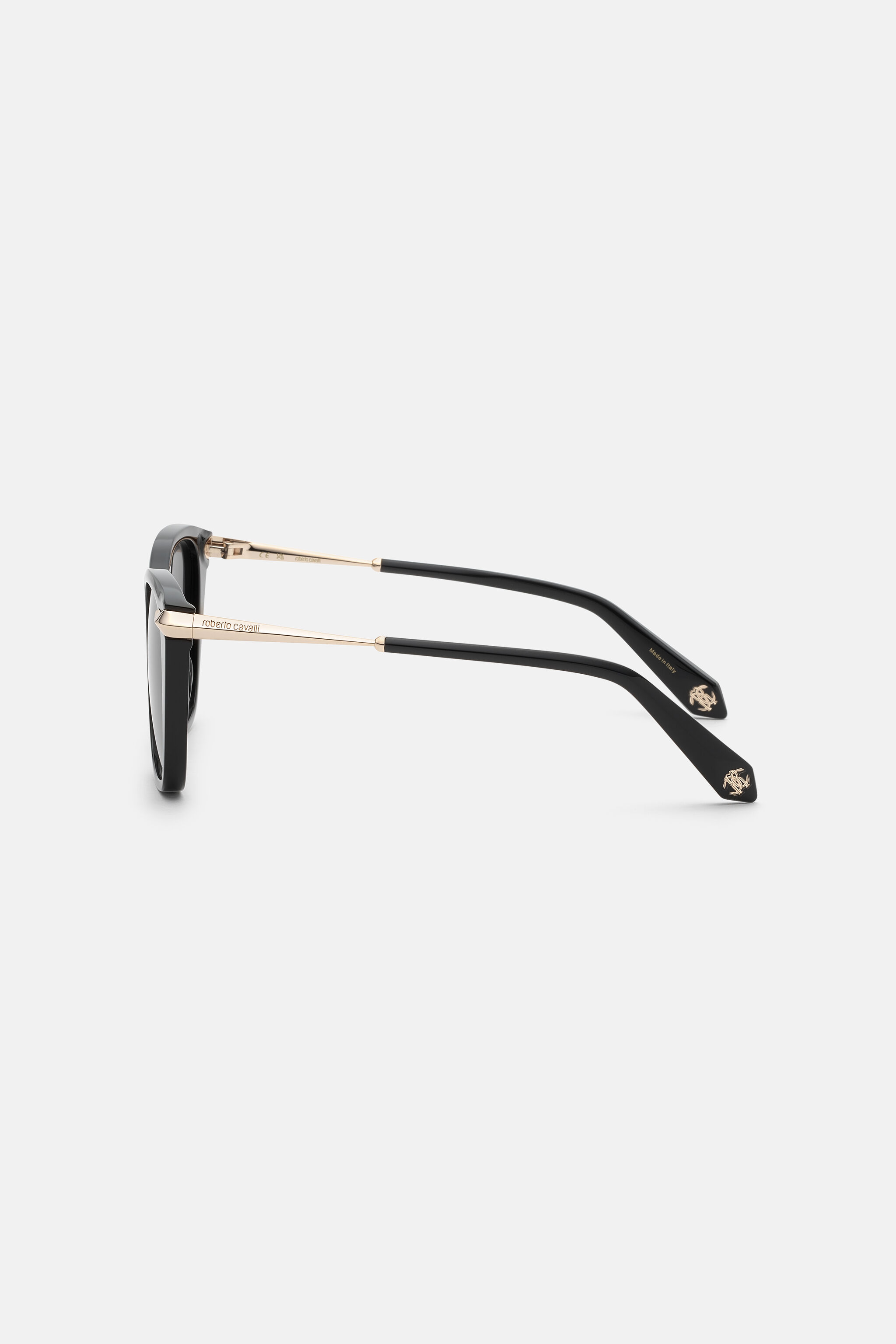 RC Sunglasses with acetate front combined with metal temples SHINY BLACK VALD04-ID240