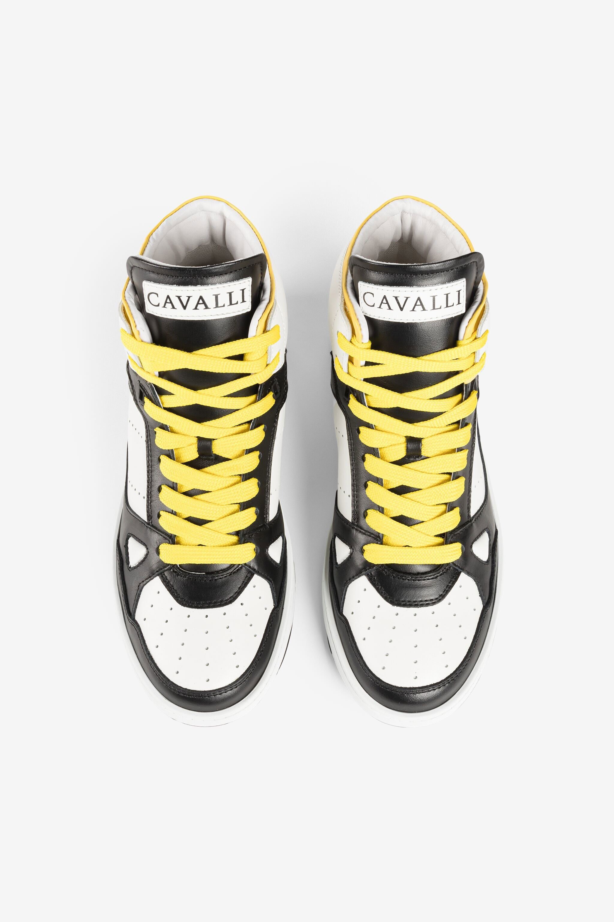 RC Logo-print high-top sneakers Black/White QRS128-PZA79