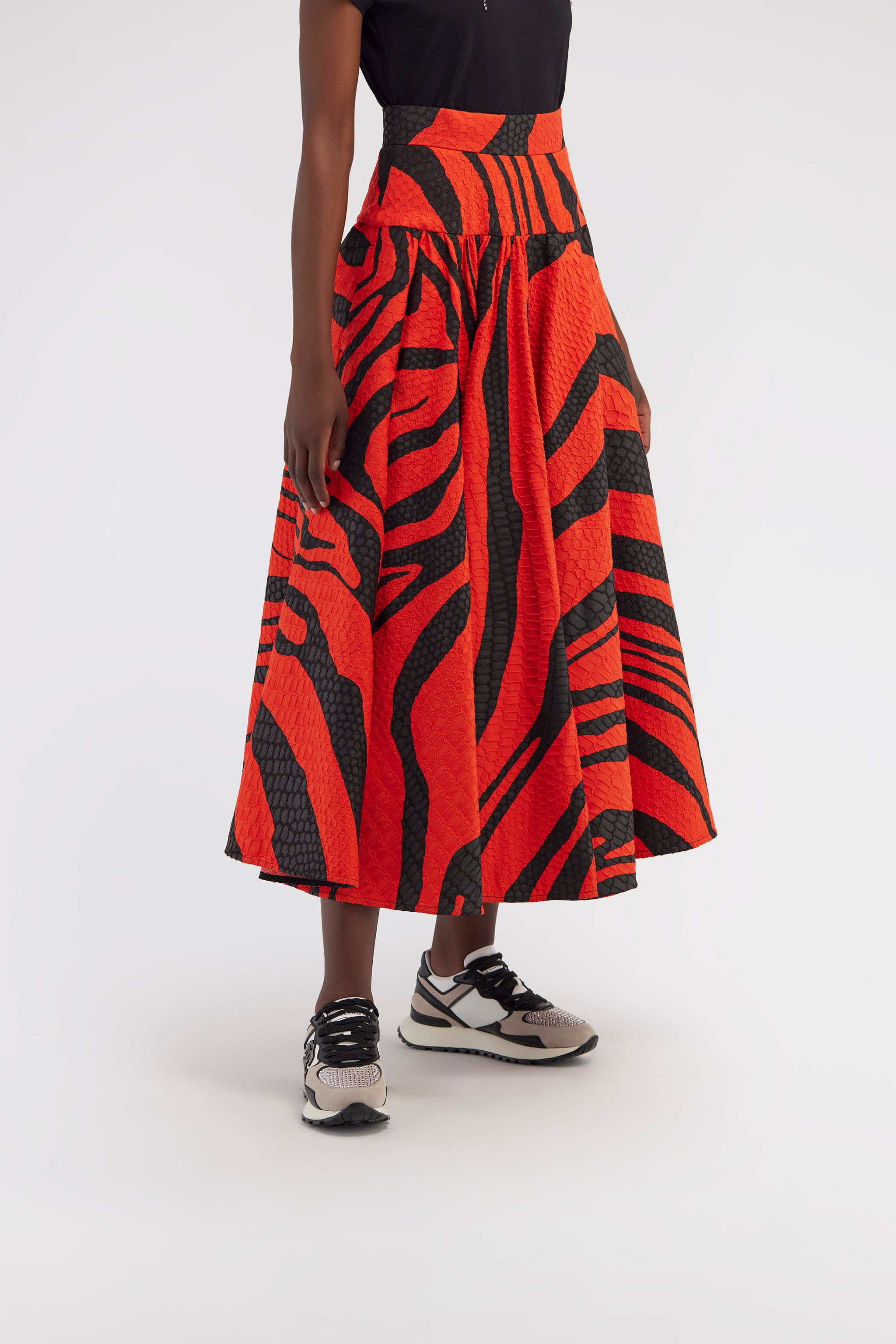 RC Skirt with Zebra print Red NOT30A-5FM69