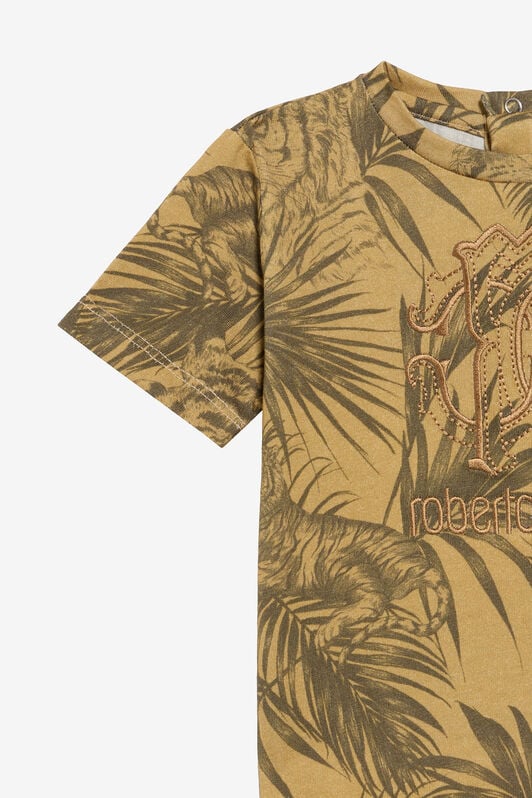 JU T-shirt Stampa Jungle KHAKY TJT642-JFN36