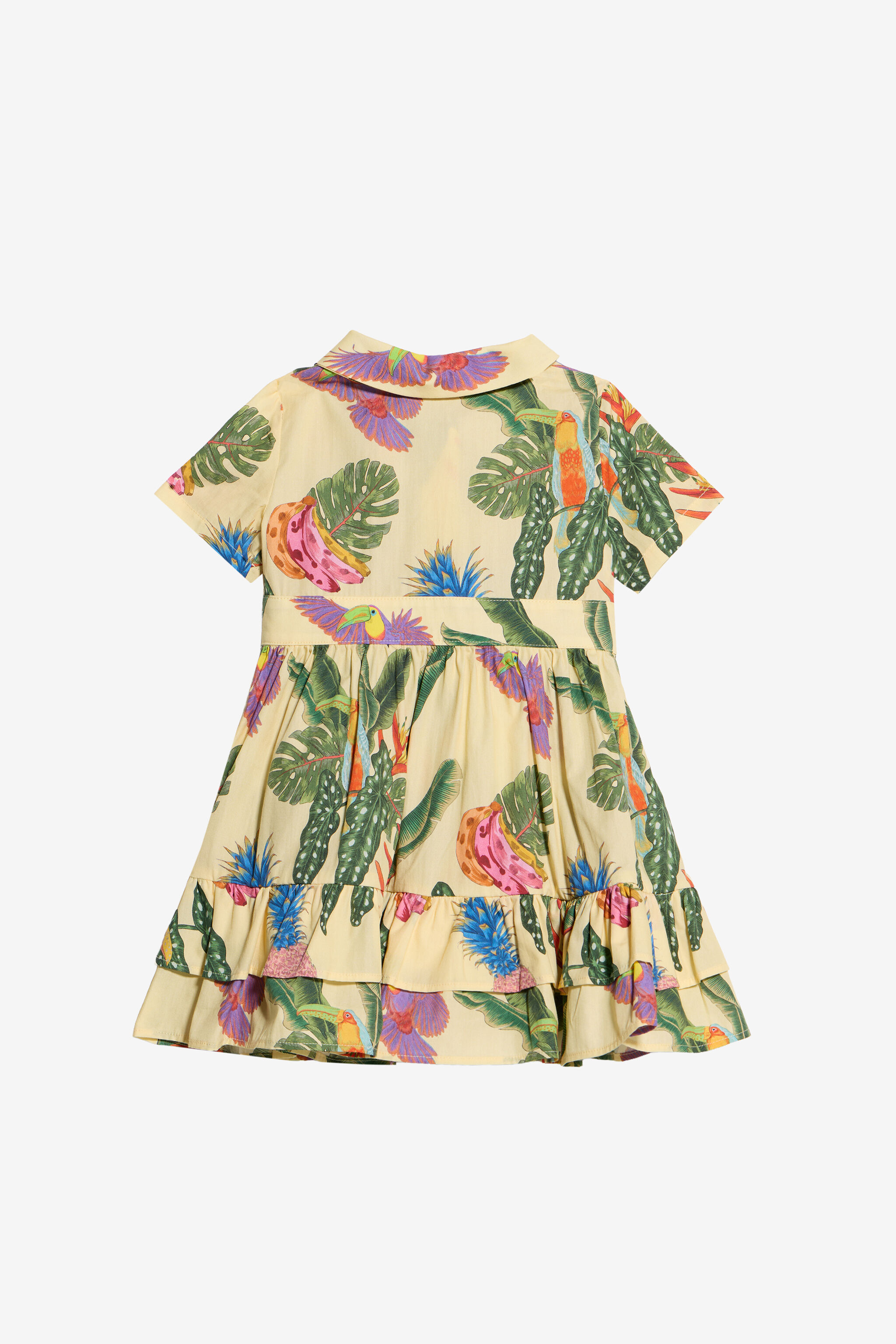 JU Kleid mit Tropicana-Print JU Kleid mit Tropicana-Print YELLOW WJT109-7MR12