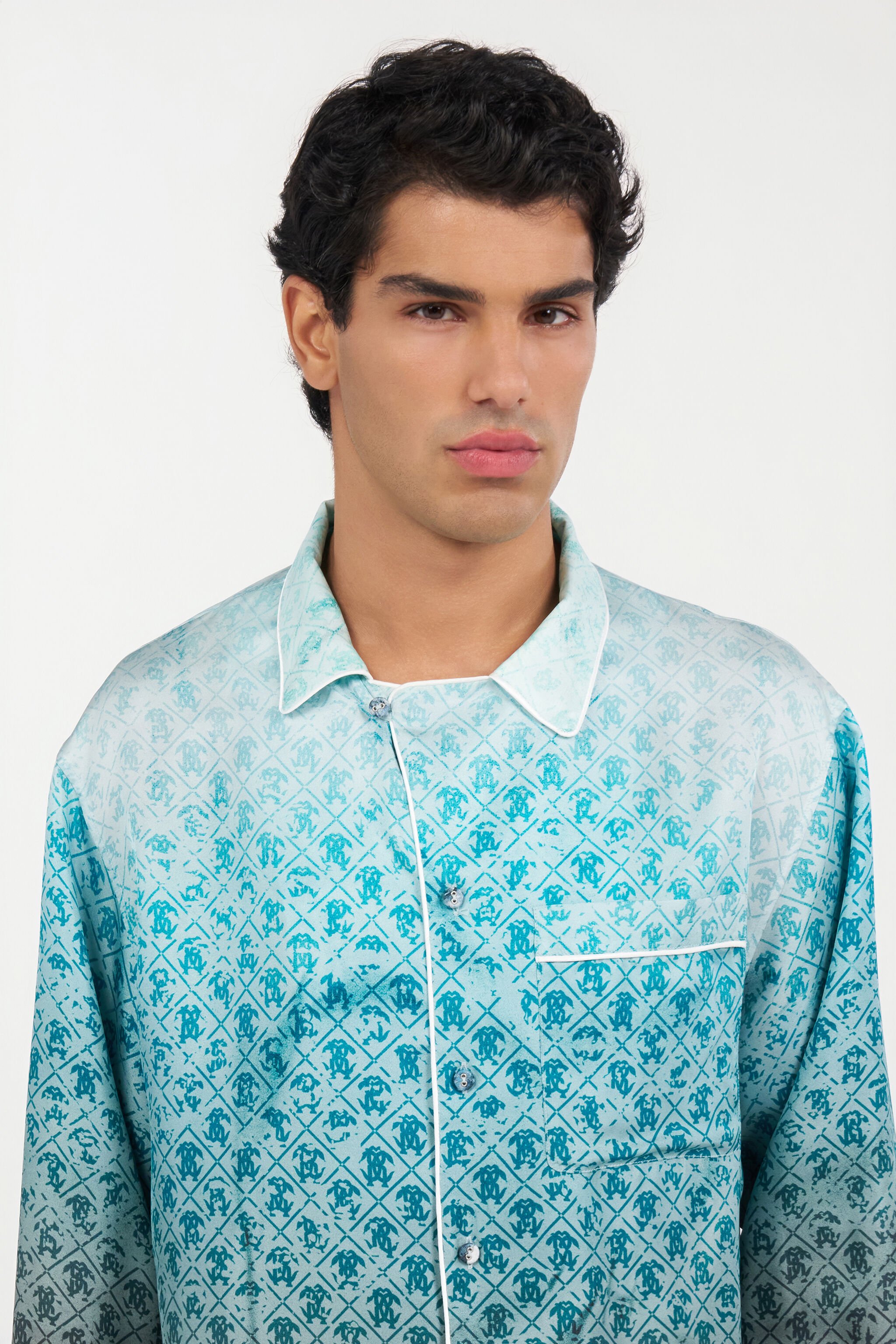 RC Chemise en soie à monogramme ENDLESS SKY WNT725-4QR67