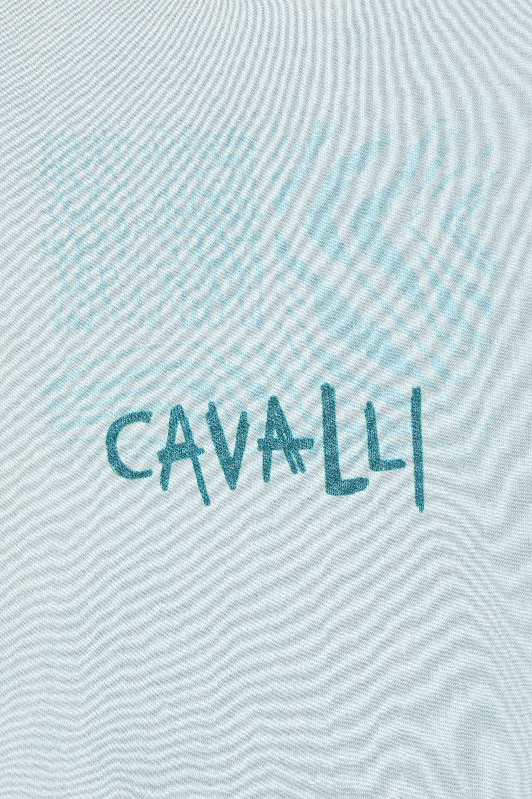 JU Animalier Patchwork-Print Sweatshirt Light blue OJT90A-CF042