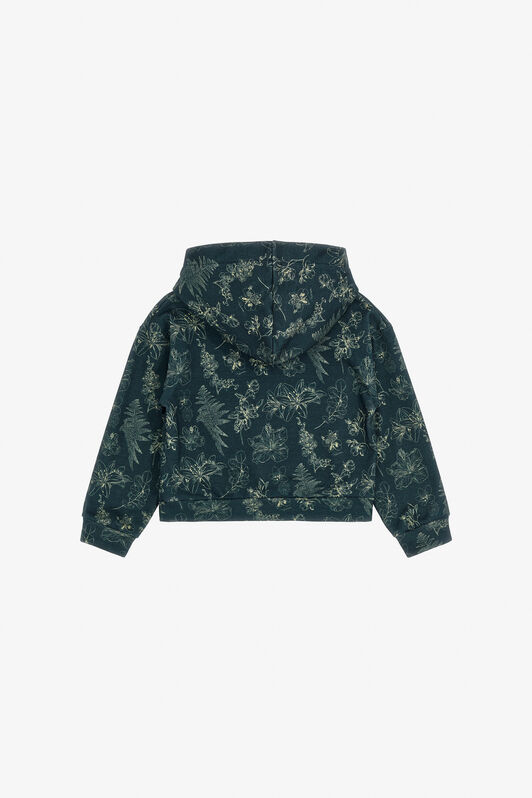 JU Sweatshirt mit Blumenmuster Blau TJT68C-5OM08