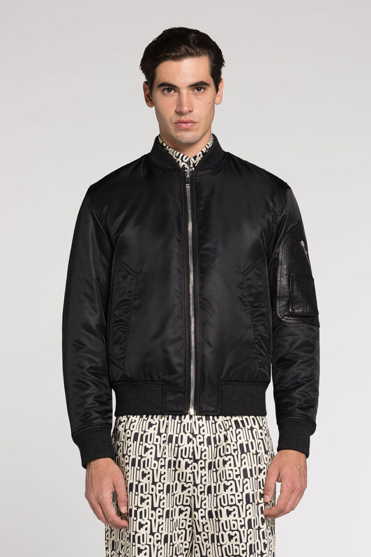 RC Bomber con logotipo bordado Negro RRT406-SB084