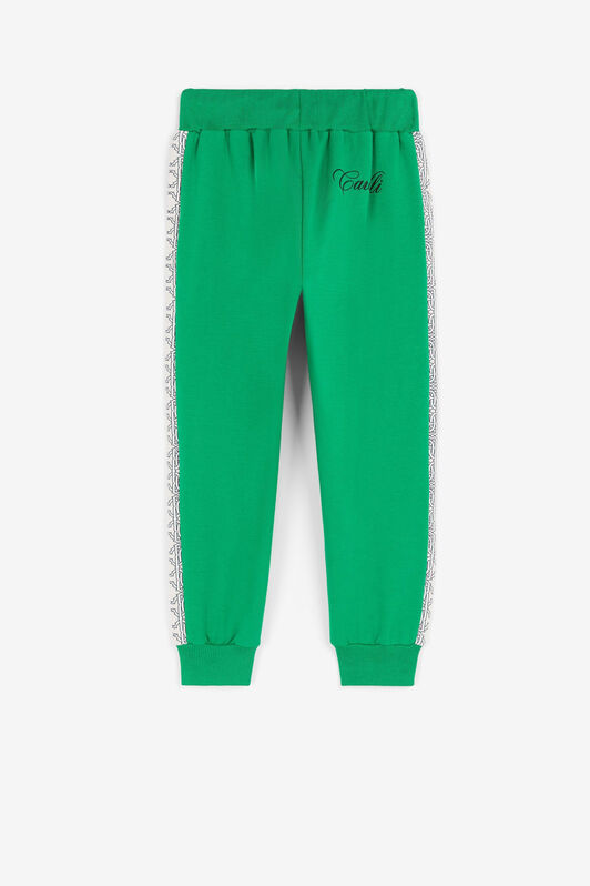 JU RC Monogram-Print Sweatpants Green PJT231-CF050