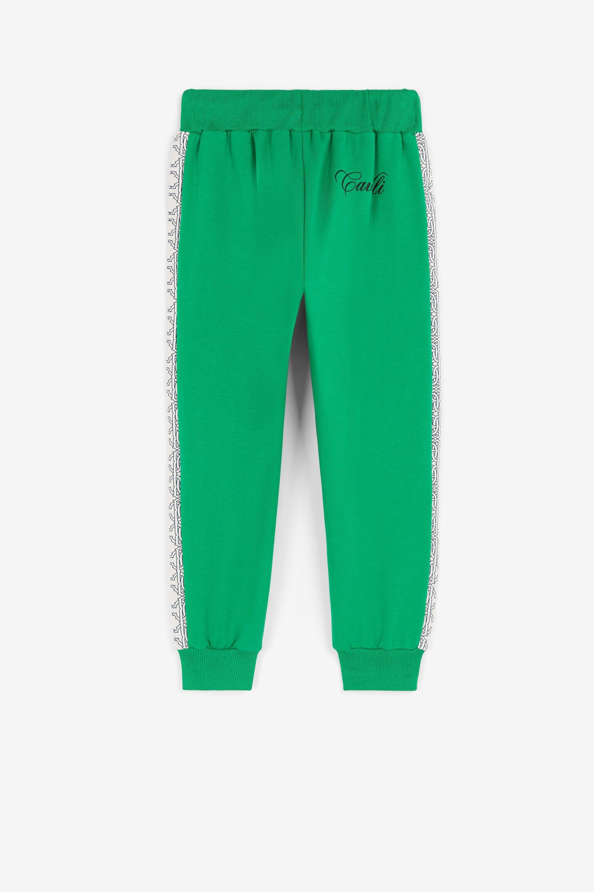 JU RC Monogram-Print Sweatpants Green PJT231-CF050