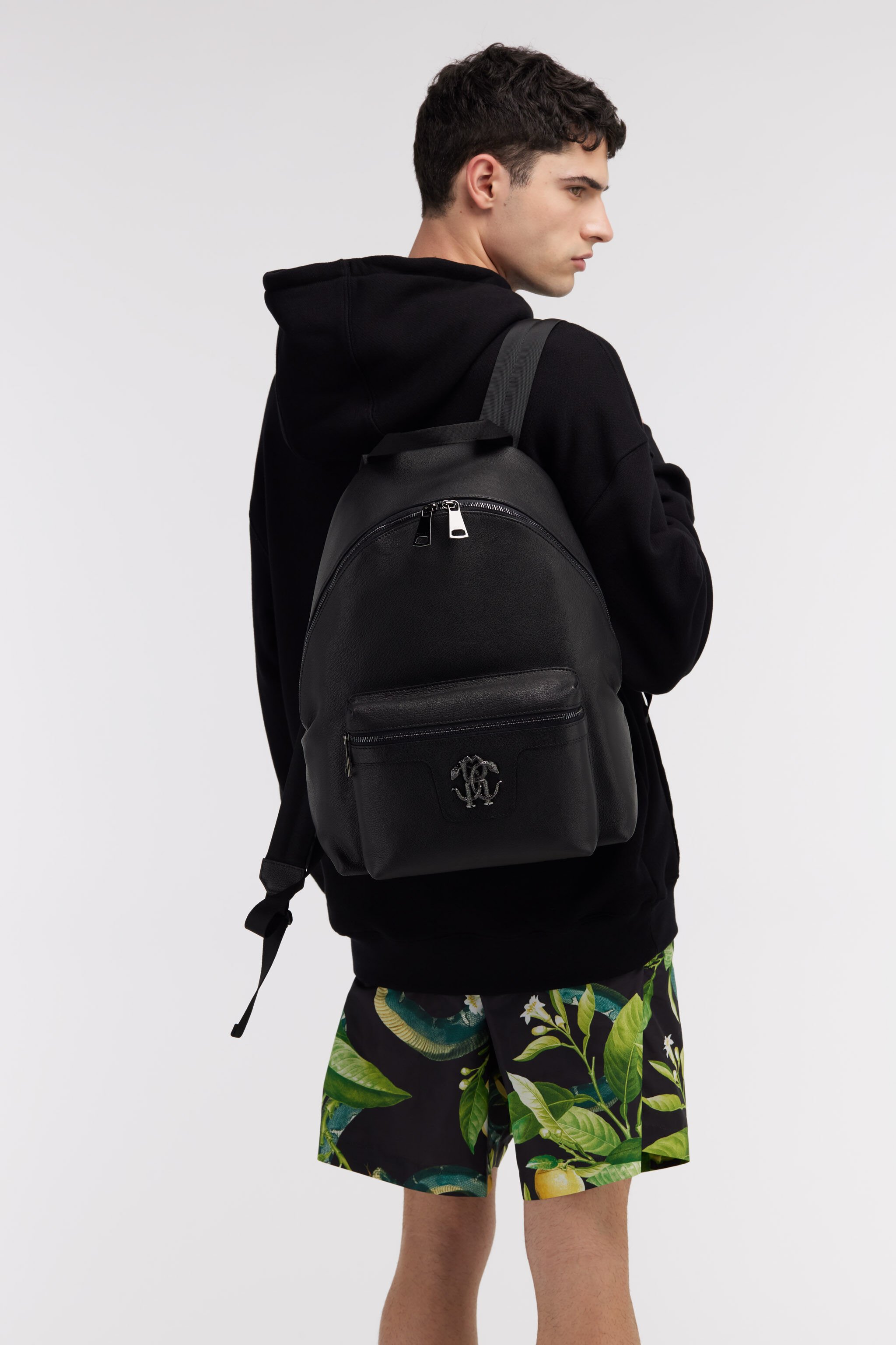RC Backpack with Monogram Mirror Snake Black SRB001-PZ099