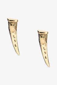 ${brand} Goldene Fangzahn-Ohrringe ${colorDescription} ${masterID}