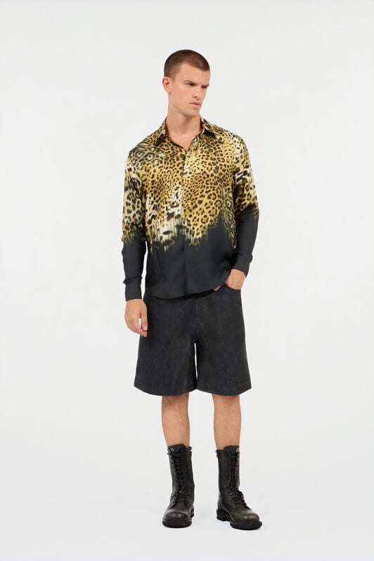 RC Jaguar Skin print shirt RC Jaguar Skin print shirt Light Brown SRT714-4QL49
