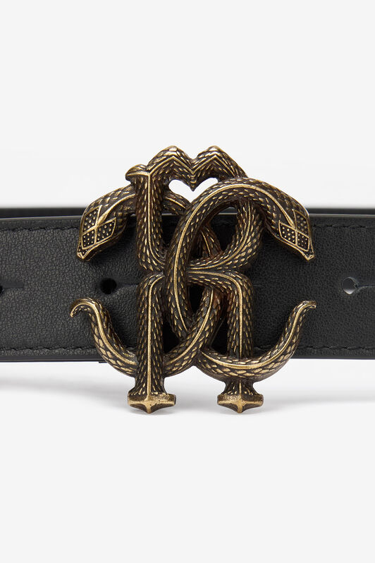 RC Cintura In Pelle Monogram RC NERO 191101 PSC01U-PN115