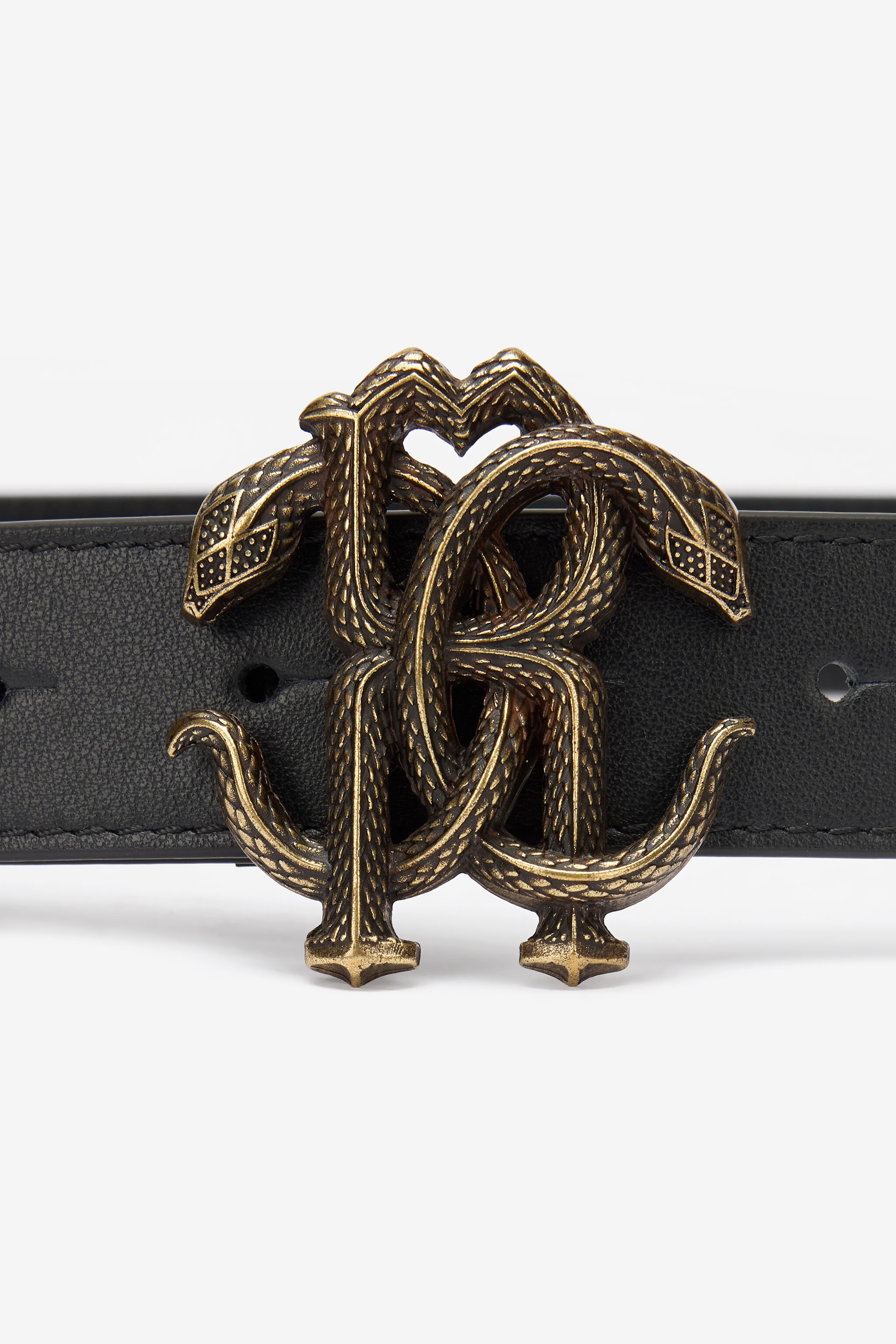 RC Cintura In Pelle Monogram RC NERO 191101 PSC01U-PN115