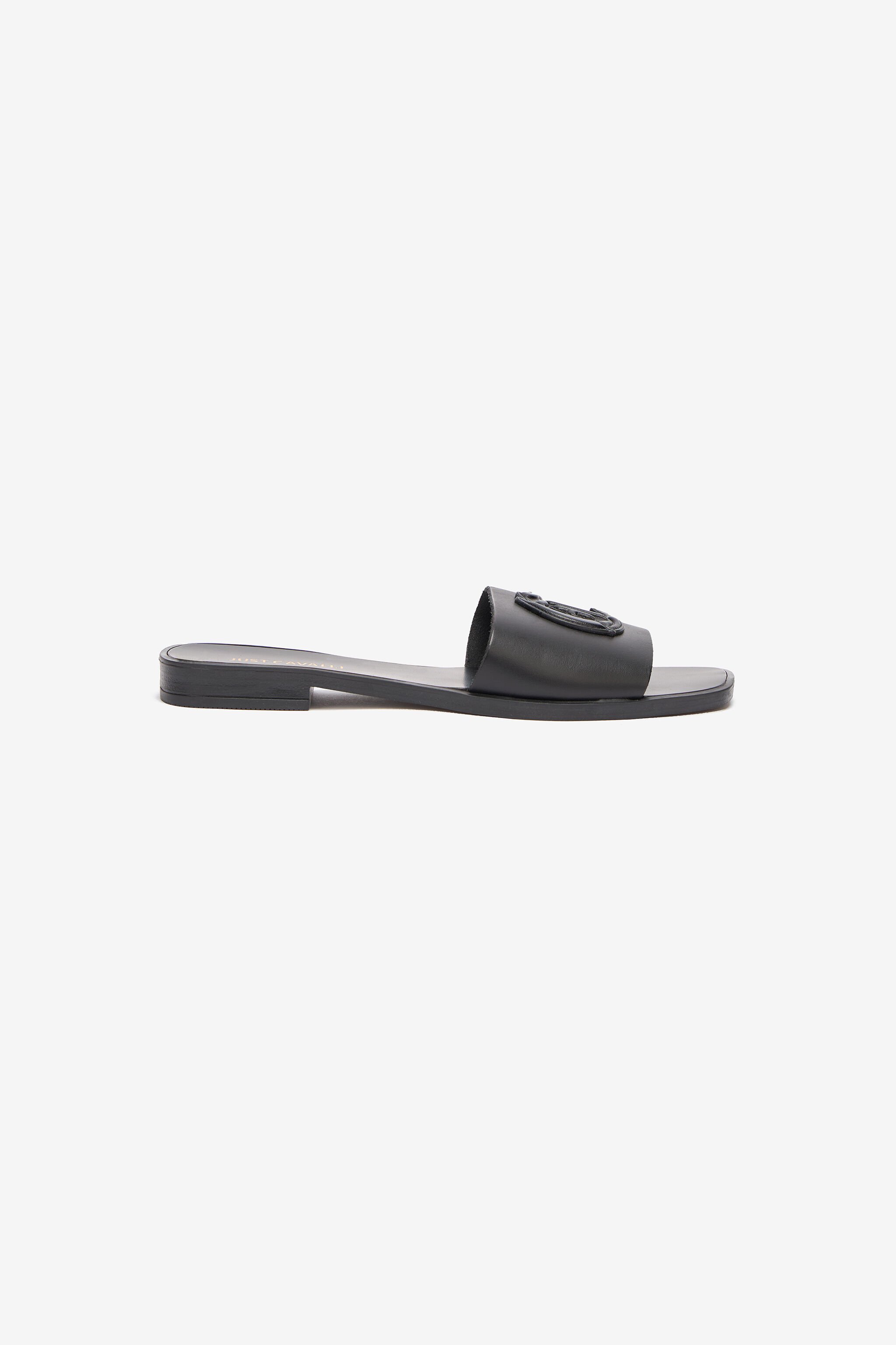 JC Sliders With JC Monogram Black UFS071-UF393