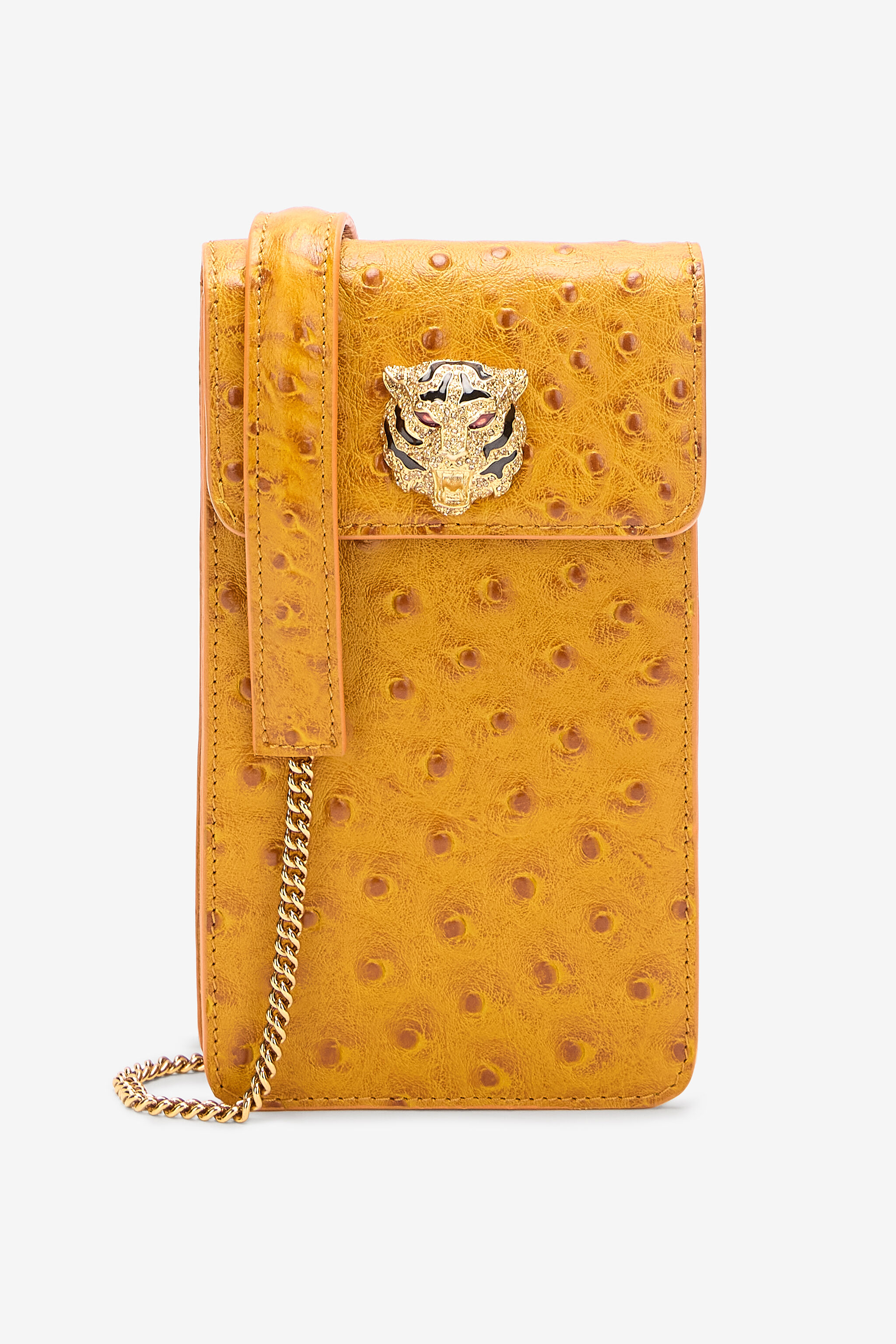 RC Mini Roar Bag With Jeweled Tiger Yellow UKA005-PZ702