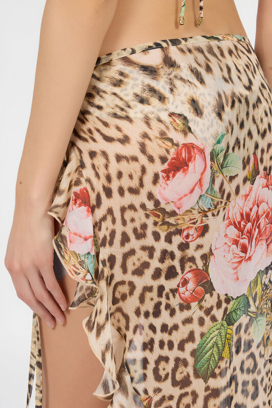 RC Sarong mit Jaguar Roses-Print RC Sarong mit Jaguar Roses-Print NATURAL XQW035-HNT24