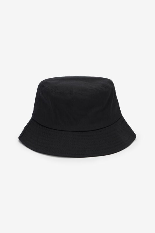 JC Schwarzer Bucket Hat mit Logo-Patch BLACK UFA002-UF276
