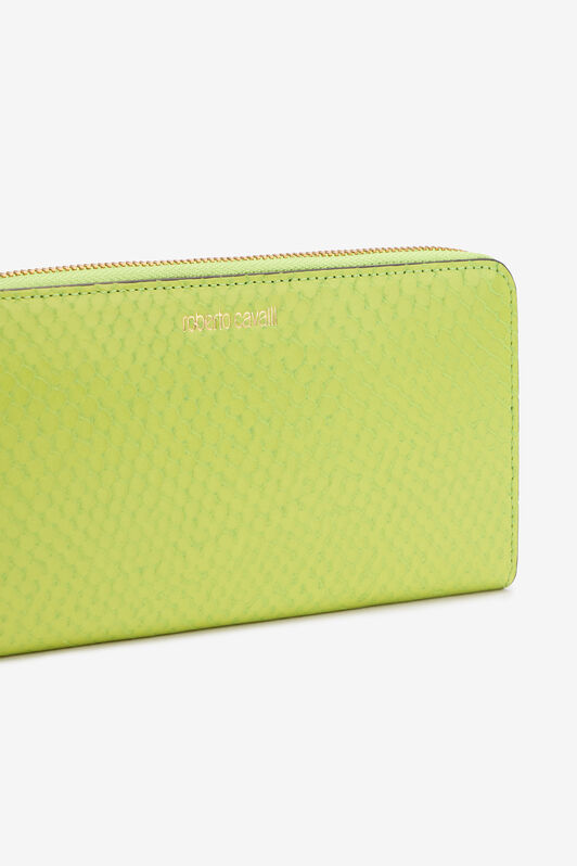 RC Cartera efecto serpiente con logotipo Verde claro TKA006-PZV98
