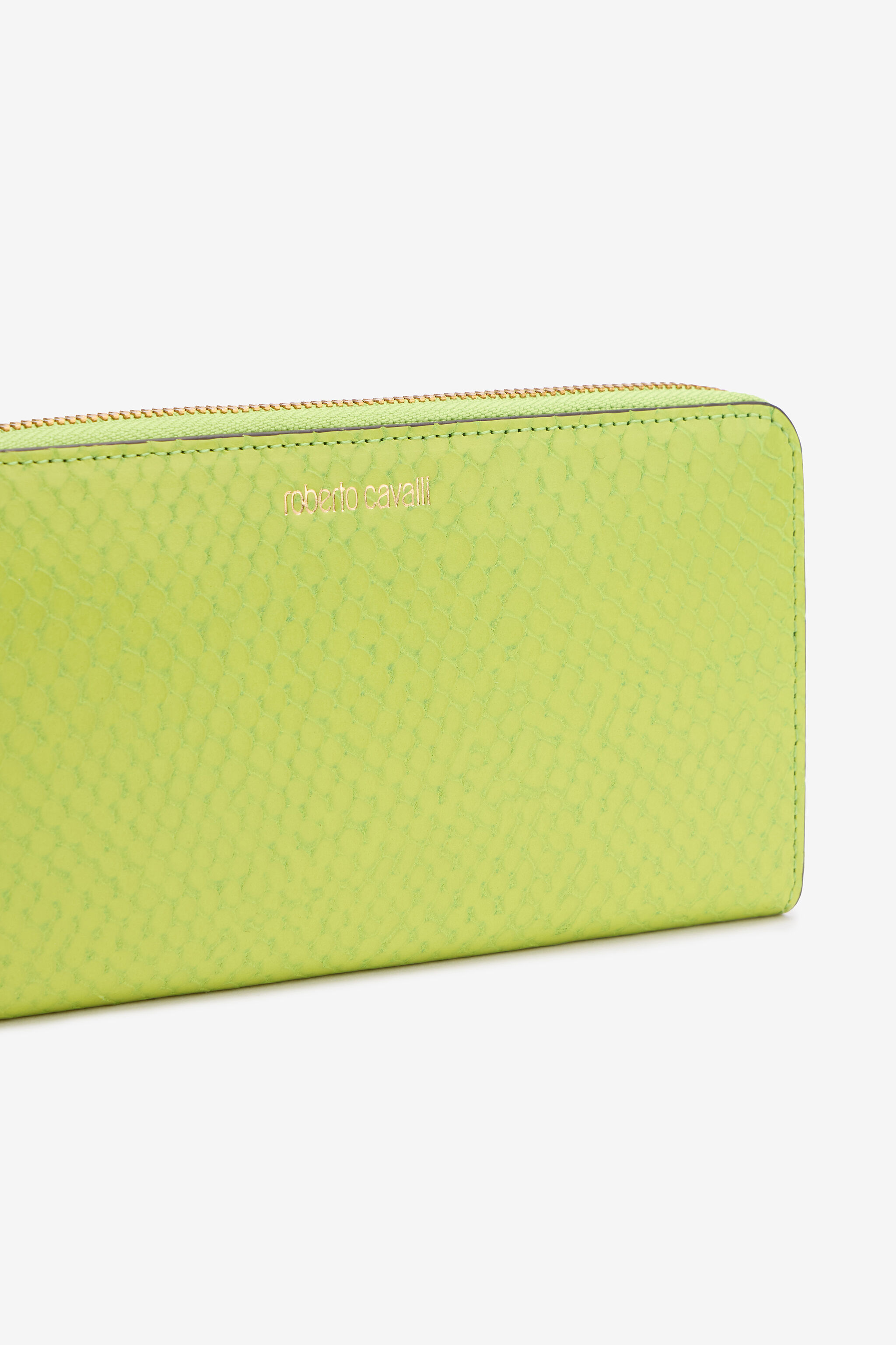 RC Cartera efecto serpiente con logotipo Verde claro TKA006-PZV98