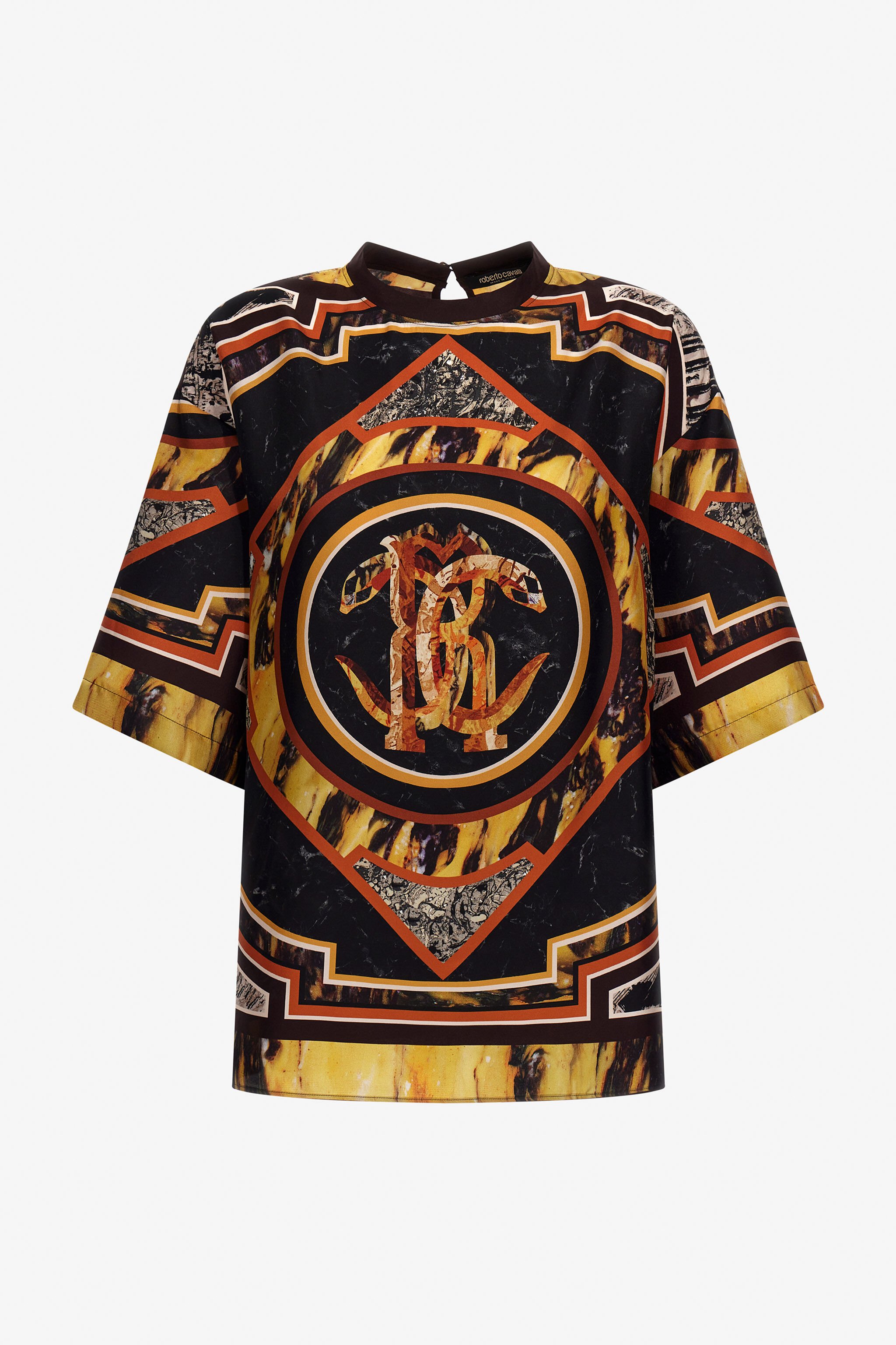 RC Marble Print T-Shirt Orange TWT602-SKN44