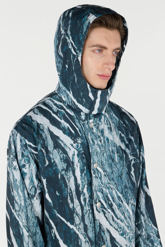 RC Bomberjacke mit Print Marble Dunkelblau URT461-5RN22