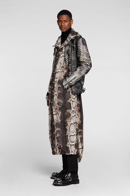 RC Python-Print Coat NATURAL/BLACK PNT510-9MF01