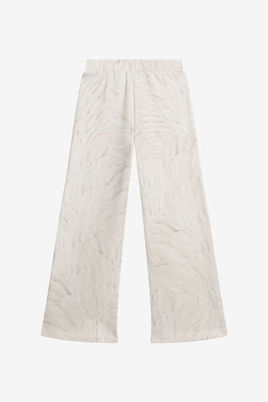JU Allover Plumage Print Trousers IVORY TJT22R-5ON15